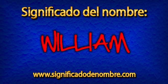 Significado de William