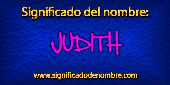 Significado de Judith